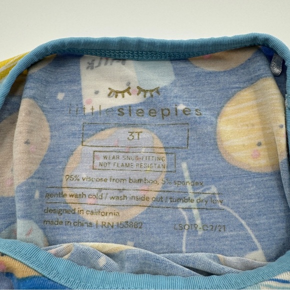 Little Sleepies Milk & Cookies Pajama Set Short Sleeve Size 3T - Picture 6 of 10